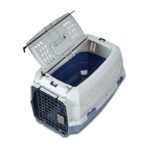 Amazon Basics Hundehütte zweitürig 58L x 38W x 33H cm – Transportbox mit Belüftung – Bild 9