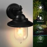 EBION 2er Set Aussenlampe E27 Aluminium IP44 – Vintage Wandleuchte für Haus & Garten – Bild 4