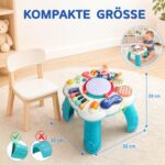 Fajiabao 6-in-1 Baby Spieltisch mit Musik & Licht – Lernspielzeug ab 12 Monate – Bild 2