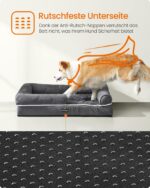 Feandrea Orthopädisches Hundebett 91x63cm – Wasserdicht mit abnehmbarem Bezug – Bild 8