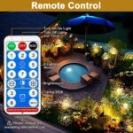 yowin 4er Set LED Solarleuchten mit Fernbedienung – 480 LEDs für Garten & Balkon – Bild 4