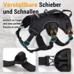 rabbitgoo Hundegeschirr Grösse M mit Tragegriff – Sicherheitsgeschirr für mittlere Hunde – Bild 6