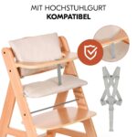 hauck 2-tlg. Deluxe Sitzkissen für Alpha Hochstuhl – Komfortable Sitzauflage Beige – Bild 4