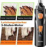 Wismika Krallenschleifer für Hunde & Katzen – Wiederaufladbar mit LED & 3 Geschwindigkeiten – Bild 4