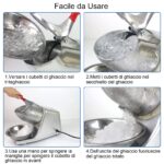 Tosucs Elektrischer Eiszerkleinerer 80 kg/h – Doppelklinge Eismaschine für Privat & Gewerbe – Bild 6