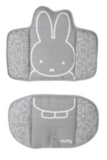 roba Sitzverkleinerer miffy® für Sit Up & Grow Up – 2-teiliges Hochstuhlkissen in Grau/Weiss