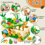 MutoToy 6-in-1 Montessori Holzspielzeug – Motorik & Lernspiel für 1–4 Jahre – Bild 3