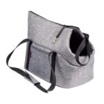 BOUTIQUE ZOO Hundetasche Grau L – Sichere Transporttasche für Hunde bis 12 kg – Bild 5