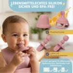 HappyDoo Baby Geschirrset 12-teilig aus Silikon – BPA-frei & spülmaschinenfest – Bild 5