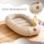 Babynest 90x50 cm Totsy Baby – Handmade Baumwolle Waffel Nestchen für Neugeborene – Bild 5