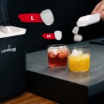 LEHMANN Eiswürfelmaschine – 12 kg Eis in 24h mit 2 Grössen & Tragegriff – Bild 3