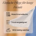 Mababu Schmusetuch Baby Musselin – 4-lagig Bio-Baumwolle & Oeko-TEX® für Neugeborene – Bild 5
