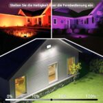 HEKEE LED Strahler Aussen 40W RGBW – 120 Farben mit Timing & DIY-Strobe für Garten – Bild 4