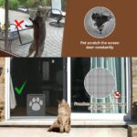 Enjoying Haustiertür für Fliegengitter – Katzenklappe mit Magnetverschluss & Verriegelung – Bild 3