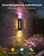 Govee UpDown Outdoor Wandleuchte 1400lm RGBICWW – smarte Aussenbeleuchtung 2er Set IP66 – Bild 5