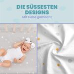 3er-Set Spannbettlaken & Matratzenschoner 55x90cm – Baumwolle & wasserdicht für Babys – Bild 6