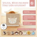 Bieco Aufbewahrungsbox Reh Ella 36L – Faltbare Spielzeugkiste für Kallax Regal – Bild 3