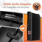 CADOCA® Hunderampe Auto klappbar 156x40cm – Gelenkschonend bis 90kg für alle Hunderassen – Bild 6