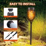 CNMTCCO Solar-Gartenfackeln 6er Set – Flammeneffekt Solarleuchten IP65 für Garten & Terrasse – Bild 2