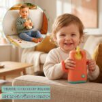 Baby Quetschbeutel Halter 2in1 – Auslaufsicher & ergonomisch für selbstständiges Essen – Bild 3