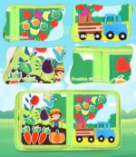 Zaxiva Busy Board 20-in-1 Montessori Quiet Book – Filz Bauernhof für Kinder ab 1 Jahr – Bild 5