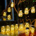 6er Set AUTOLA Solar Mason Jar Leuchten mit 30 LEDs – IP56 Gartenlaternen für Balkon & Terrasse – Bild 6