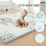 Cafolatt Baby-Laufgitter 120x120 cm – Sicherer Spielbereich mit Netzmatratze – Bild 4