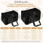 Lohofrnny Transporttasche für Katzen & kleine Hunde – faltbar, bis 8 kg, Schwarz – Bild 7