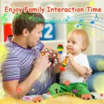 ZLWENA 12-teiliges Musikinstrument-Set für Kinder – Montessori Schlagzeug mit Xylophon – Bild 5
