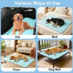 Vivifying Kühlmatte Hund 101x76 cm – Wendbare Kühldecke mit Eisseide & Samt für Sommer & Winter – Bild 7