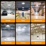 RUISUN UFO 150W LED Hallenstrahler 25500lm – Dimmbare Industrieleuchte IP65 für Werkstatt & Lager – Bild 9