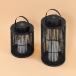 Esotec Solarlaternen Sara 2er Set – Flackerkerze mit Bernsteinlicht für Garten & Balkon – Bild 8