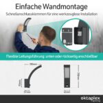 Oktaplex Rio LED Aussenwandleuchte mit Bewegungsmelder IP54 – 750lm warmweiss 3000K – Bild 4