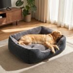 FURTIME Hundebett XL 89x63cm – Orthopädisches Hundesofa mit Memory-Schaum für grosse Hunde