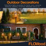 FLOWood Solar Fackeln 6er Set, 53 cm – Flammeneffekt Gartenleuchten IP65 wasserdicht – Bild 7