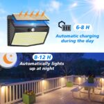 Peasur Solar-Bewegungsmelder Aussenleuchte Warmweiss – 138 LED, 3er Set, IP65 – Bild 2