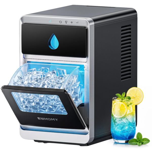 EUHOMY LunaArc™ Eiswürfelmaschine – Premium Crescent-Eis in 12 Minuten