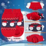 RANYPET Weihnachts-Katzenpullover 2er-Set Grösse S – Weiches Acrylstrick für Katzen & Zwerghunde – Bild 3