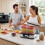 Arendo Dörrautomat Edelstahl mit Temperaturregler – Dehydrator für Obst, Gemüse & Fleisch – Bild 2