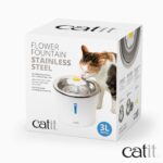Catit Edelstahl Blumenbrunnen 3L – Katzenbrunnen mit Dreifachfilter & 3 Durchflusseinstellungen – Bild 8