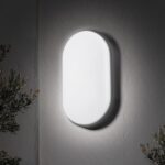 MEGACUBE 18W LED Wandleuchte 4000K IP65 – Ovale Außenleuchte für Innen & Außen