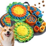 PetGens Schnüffelteppich 57x57 cm – Trainingsmatte für Hunde mit rutschfester Unterseite