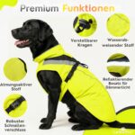 Wasserdichter Hunderegenmantel XL – Reflektierend & winddicht für mittelgrosse Hunde – Bild 5