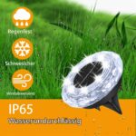 YIFMOO Solar Bodenleuchten 12er Set – Kaltweiße LED Gartenbeleuchtung IP65 wasserdicht – Bild 4
