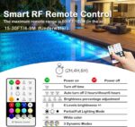4er Set idyl light Poolbeleuchtung mit Fernbedienung – IP68 Unterwasserlicht wiederaufladbar – Bild 6