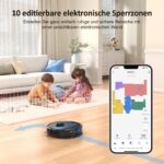 Lubluelu SL60D Saugroboter mit Wischfunktion – 4500Pa Lasernavigation für Tierhaare & Teppiche – Bild 7