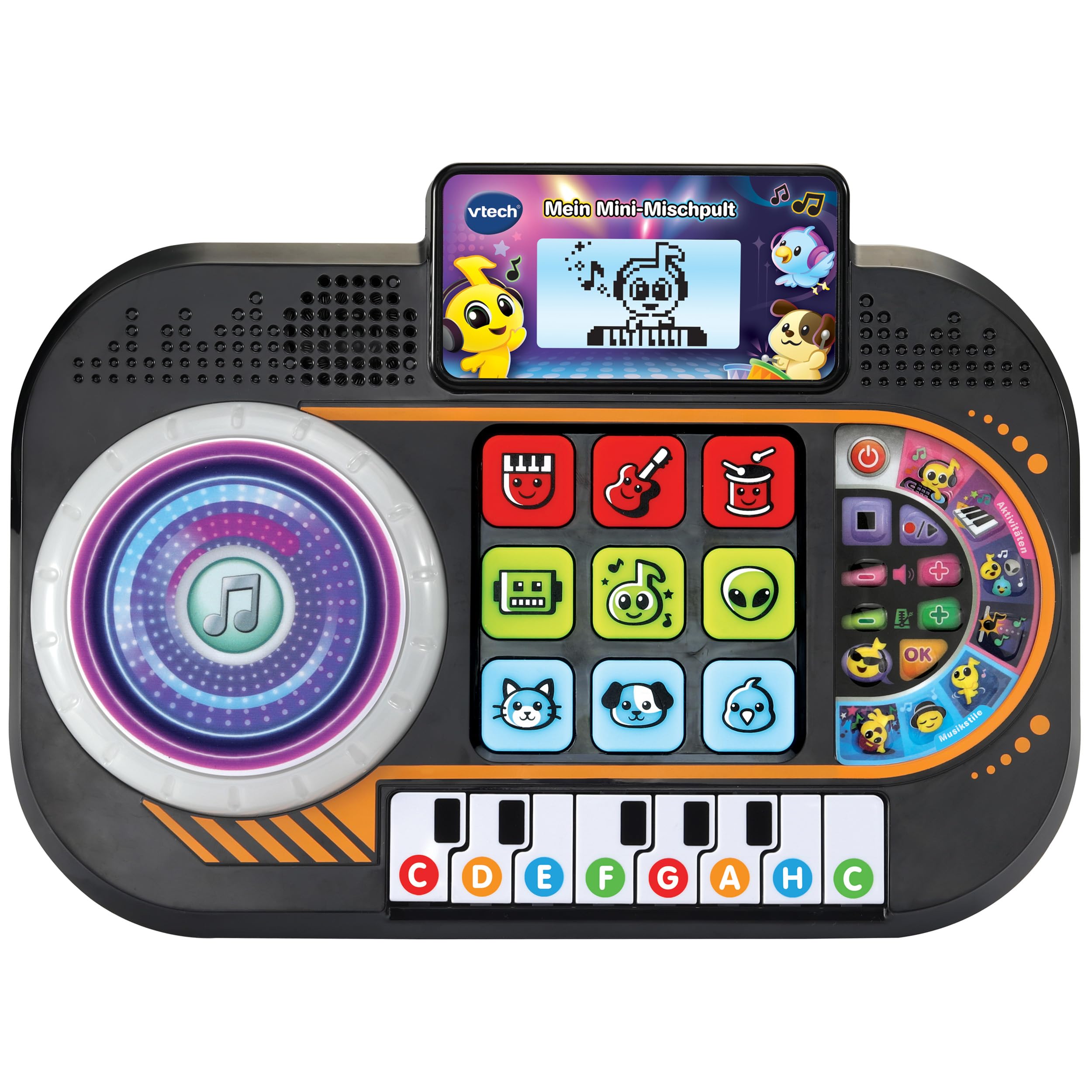VTech Mein Mini-Mischpult – Interaktives DJ-Pult mit Turntable für Kinder 3–7 Jahre