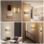 SUZNIU LED Wandleuchte 12W 3000K IP65 – 3D-Effekt Aussenlampe Aluminium für Terrasse & Garten – Bild 7
