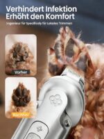 Oneisall 4-in-1 Tierhaarschermaschine – Leise Hundeschermaschine mit LCD & 120min Akku – Bild 5