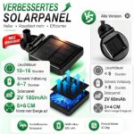 DooYard Solar Glühwürmchen Gartenleuchten 2er Set – Acryl-Außendeko mit flexiblem Stängel – Bild 4